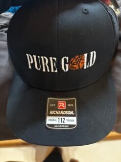 Pure Gold Logo Richardson Hat - Black