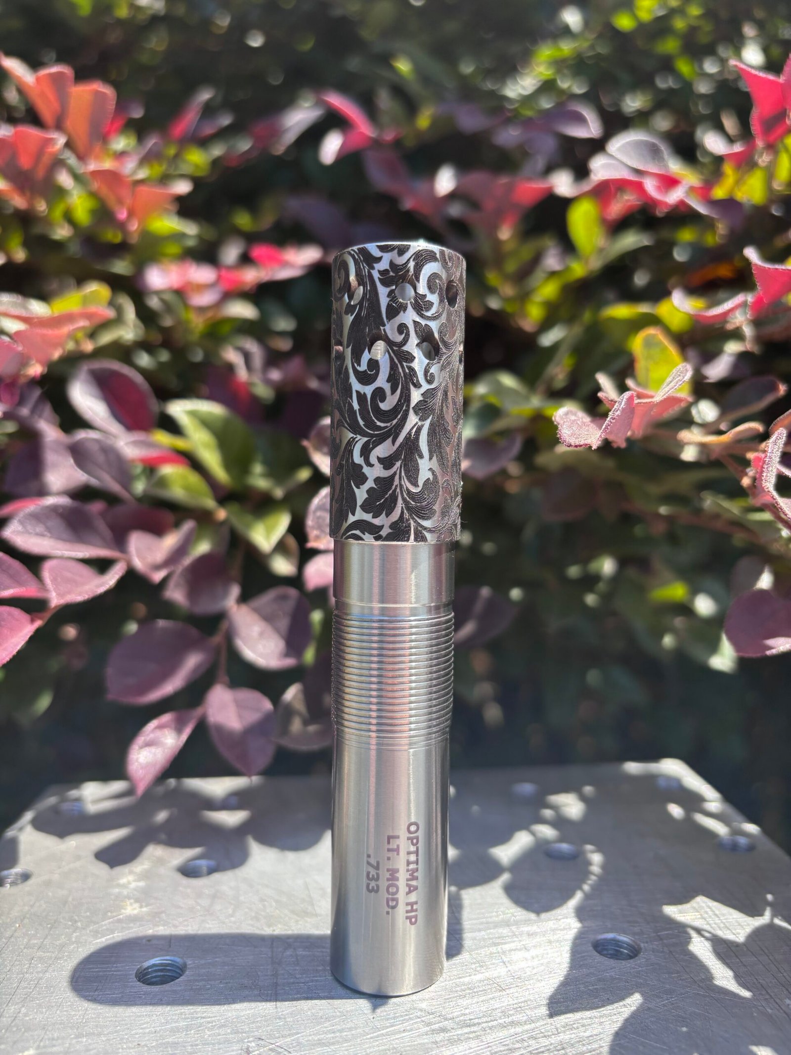 Pure Gold Stainless Engraved Beretta Optima HP Extended Chokes